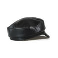 thumbnail image 4 of Genuine Leather Men Baseball Cap Hat Men's Real Leather Adult Solid Hats Caps, 4 of 4