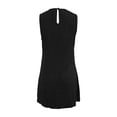thumbnail image 4 of Women's Summer Casual Dress Round Neck Sleeveless Ruffle Tank A Line Beach Wear Comfortable Flowy Outfit Womens Casual Trendy Midi Dresses, 4 of 7