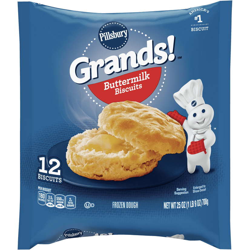 Pillsbury Grands!, Buttermilk, 12 Frozen Biscuits, 25 oz. Bag Walmart