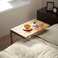 thumbnail image 6 of C Shaped End Table,Side Table TV Tray Table for Sofa,Couch Table for livingroom,Bedroom(Rustic Brown), 6 of 8