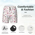 thumbnail image 3 of Logiee Cute Poodle Dog Print Men's Swim Trunk,Quick Dry Board Shorts ,Men's Swim Trunks with Compression Liner, Bathing Suits with Pockets-X-Large, 3 of 6