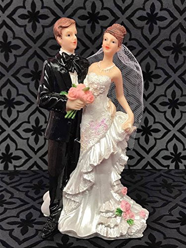 Wedding Bride and Groom Couple Cake topper Figurine Centerpiece 