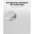 thumbnail image 3 of KFFKFF King Size Bed Wedge Pillow for Headboard, 76"x10"x6" Gap Filler, Fits 0-7" Mattress Gaps, Foam Support Pillow with Side Pocket, Backrest Cushion, Gray, 3 of 9