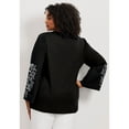 thumbnail image 2 of Avenue Women's Plus Size Novelty Bell Sleeve Top, 2 of 2