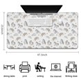 thumbnail image 5 of Long Mouse Pads for Desk,White Cartoon Unicorn Rainbow Cloud Desk Mats on Top Of Desks, Desk Mouse Pad Extra Large with 3mm Non-Slip Base and Stitched Edge for Gaming,Work,Home 47.3"x23.6", 5 of 5