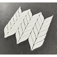 thumbnail image 3 of Thassos White Petal/Leaf Pattern Marble Mosaic Wall & Floor Tile - Case (10 Sheets), 3 of 7
