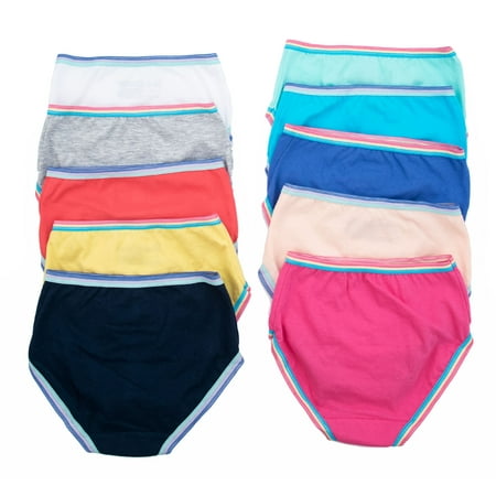 Wonder Nation - Wonder Nation Girls Underwear, 10 Pack 100% Cotton ...