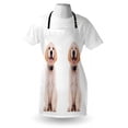 thumbnail image 3 of Golden Retriever Apron Two Emotional Poses of a Young Panting Domestic Puppy Happy and Playful, Unisex Kitchen Bib Apron with Adjustable Neck for Cooking Baking Gardening, Multicolor, by Ambesonne, 3 of 3