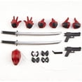 thumbnail image 4 of Deadpool Action Figure, Removable And Replaceable Face, Collectible Model Doll Minifigure Toy Desktop Ornaments Gift-yzy, 4 of 5
