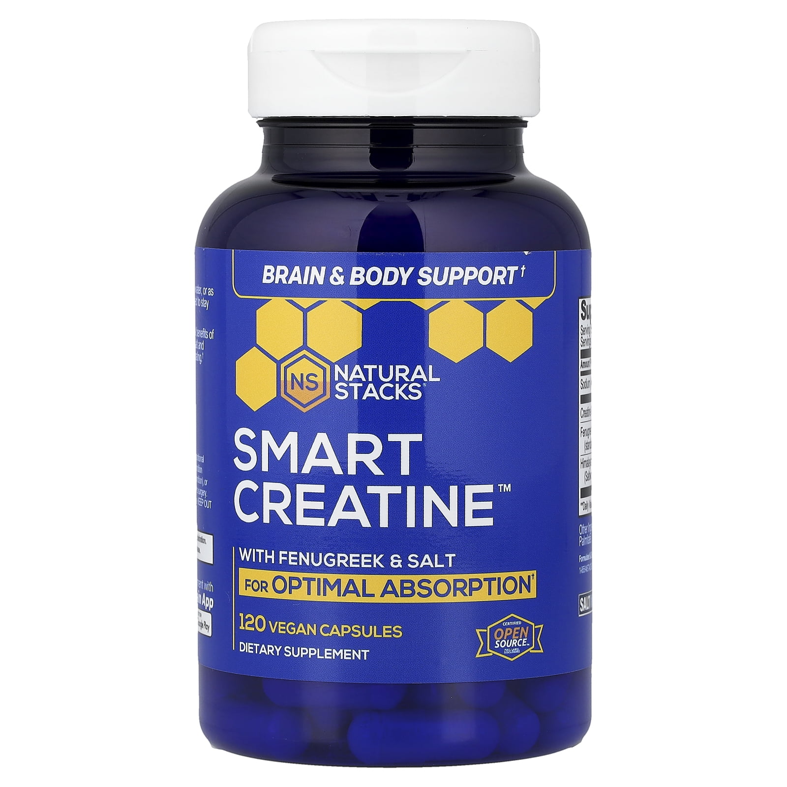 Natural Stacks Smart Creatine™, 120 Vegan Capsules