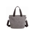thumbnail image 2 of Bolsa Moderna Y Urbana De Lona De Gran Capacidad Para Mujer Gris Cafe, 2 of 5