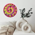 thumbnail image 6 of Rainbow Beaded Spiral Wall Clock Home Decor 10-Inch Silent Wooden Wall Clock, Battery Operated (AA Batteries Not Included), Artistic Home Decor, 6 of 7