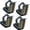 4, variant on Grills Cleaning Brush BBQ Oven Cleaner Brush Triangular Copper Wire Sponge Barbecue Grills Brushes with Wire Bristles