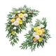 thumbnail image 1 of 2 piezas de arco de flores para boda, estilo bohemio, versátil, decoración floral Amarillo Blanco, 1 of 9