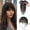 Brown Black, variant on The Hair Clip 100% Real Human Hair Toppers 360°3D Cover Clip in Bangs Hair pieces Wispy Bangs for Women Hair Extensions Clip on French Bangs for Daily Wear