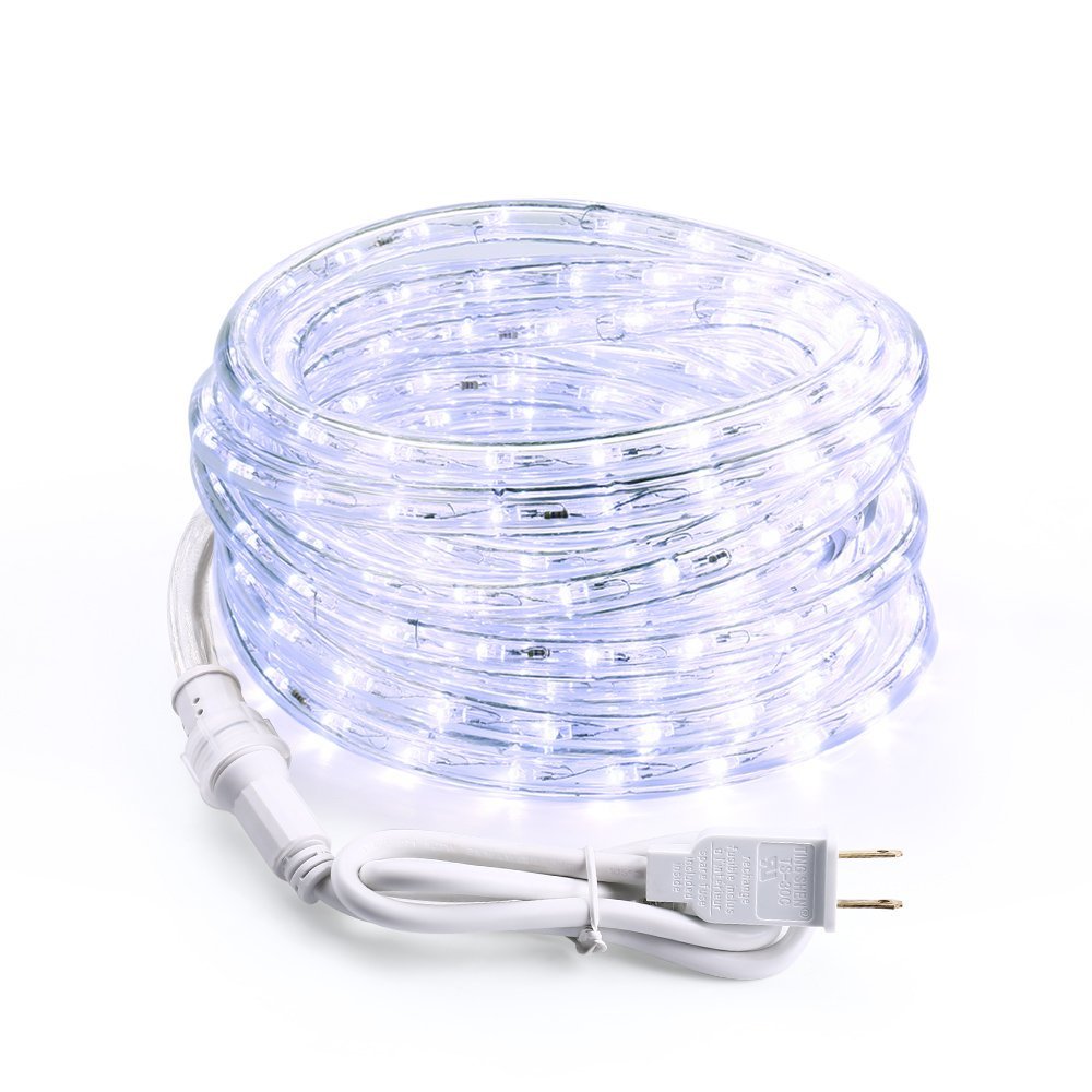 Brizled Rope String Lights,18ft 216 LED Fairy Decorative String Lights