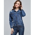 thumbnail image 3 of Camii Mia Denim Jacket for Womens Long Sleeve Jean Jacket, 3 of 6
