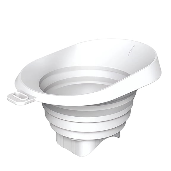 White for Ninja Slushie Machine Anti-Splash Flow Hood, Spill-Proof Liquid Guide Cover, Silicone Pouring Beverages Accessory, Mess-Free for Kitchen Countertop