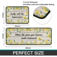 thumbnail image 4 of Lemon Kitchen Rug Decor Set of 2, Washable Microfiber Running Rugs Lemon Decoration Mats 17"x 47" + 17"x 23"(Crescent Grey), 4 of 6