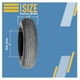thumbnail image 4 of Two 4.80/4.00-8 4.80-8 Wheel Barrow Tires & Tubes Lawn Implement Cart 400-8 480, Ideal for Lawn Implements, Carts, and More, Precision Fit and Reliable Maneuverability on Various, 4 of 5