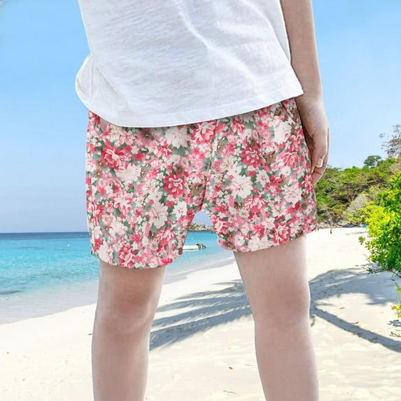 Shadoumai Boys Swim Trunks Size 8 Cartoon Printed High Stretch Swimming Short Casual Beach Bathing Suit Toddler Swimsuit Boy Swim Trunk for Boys
