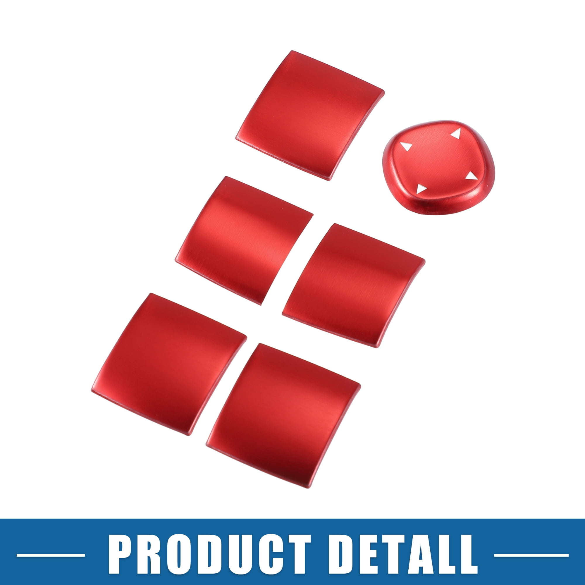 Unique Bargains Window Switch Button Cover for Toyota RAV4 2019-2022 Red