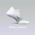thumbnail image 3 of Feetures Elite Ultra Light Cushion Ankle Socks - Sport Sock with Targeted Compression - White Lilatech, L (1 Pair), 3 of 7