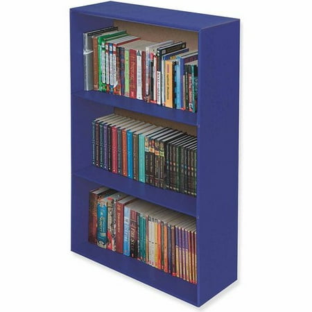 Photo 1 of Classroom Keepers Upright Bookcase, Blue, 38-5/8"H x 24-5/8"W x 10-1/2"D
