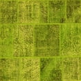 thumbnail image 1 of Ahgly Company Indoor Square Patchwork Yellow Transitional Area Rugs, 3' Square, 1 of 4