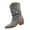 Gray, variant on Casual Ankle Boots,Fashion Boots for Women - Versatile Casual Dress Boots with Suede-Look Upper, Pointed Toe and Pull On Fashion Booties, Slouchy Shaft Everyday Boots, Casual Footwear for Fall Winter