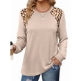 thumbnail image 3 of Ronuti Fall Sweatshirts for Women Long Sleeve Shirts Fashion Casual Crew Neck Pullover Tops, 3 of 10