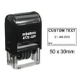thumbnail image 1 of Printtoo Office Stationery Date Rubber Stamp Self Inking With A Line Of Custom Text Dater Stamp-Black, 1 of 1