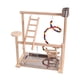 thumbnail image 1 of Parque de juegos de madera para pájaros, juguetes colgantes para pájaros, corralito, percha, gimnasio de juego para pájaros para cacatúas, 1 of 9