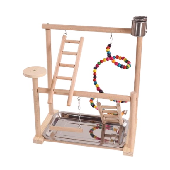Parque de juegos para loros, juguetes para loros, accesorio para jaula, gimnasio de juegos, soporte, percha, centro de actividades para ejercicios de