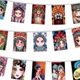 thumbnail image 2 of Poliéster Beijing Opera Máscara Decoración Banderas Dibujos animados coloridos para habitaciones de hotel (C), 2 of 6