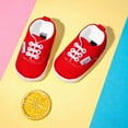 thumbnail image 5 of REDARER Classic Baby Sneakers Candy Color Non- Sole Soft Rubber First Walkers Shoes for Indoor Outdoor Activities,Size:12-18 Months, 5 of 5