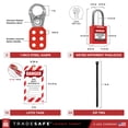 thumbnail image 4 of Kit de etiquetado Lockout TRADESAFE Professional con candados Loto, 4 of 9