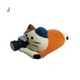 thumbnail image 2 of Gwong Juguete Lindo dibujos animados gato miniatura muñeca casero café oficina decoración de escritorio regalo de juguete Gwong 30007826, 2 of 7