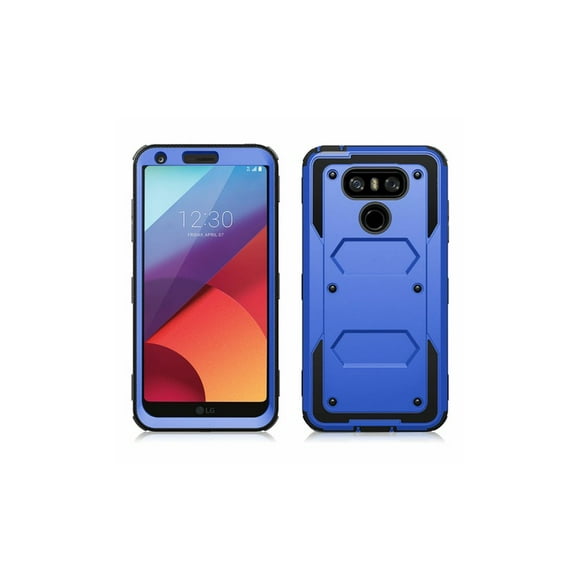 Mignova for LG G6 Case,Built-in Screen Protector Heavy Duty Full-Body Rugged Holster Armor Case [Belt Clip][Kickstand] for LG G6 2019 Released (Blue)
