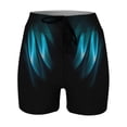 thumbnail image 6 of Swim Shorts for Women Printed High Waist Swimsuit Bottom Loose Fit Sports Yoga Swim Bottoms Sky Blue S, 6 of 7