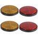 thumbnail image 4 of 4pcs Car Reflectors Truck Reflectors Vehicle Reflectors Round Driveway Trailer Reflectors, 4 of 4