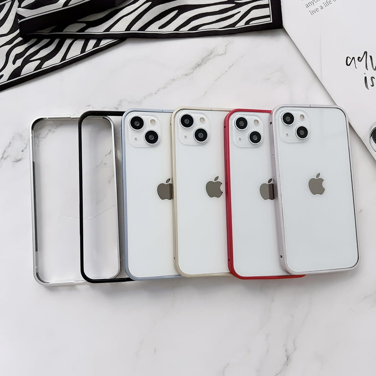 ELEHOLD for iPhone 12 Pro Max inch Metal Bumper Case, Frosting