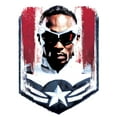 thumbnail image 2 of Men's Marvel The Falcon and the Winter Soldier Captain America Falcon  Graphic Tee White 3X Large, 2 of 5