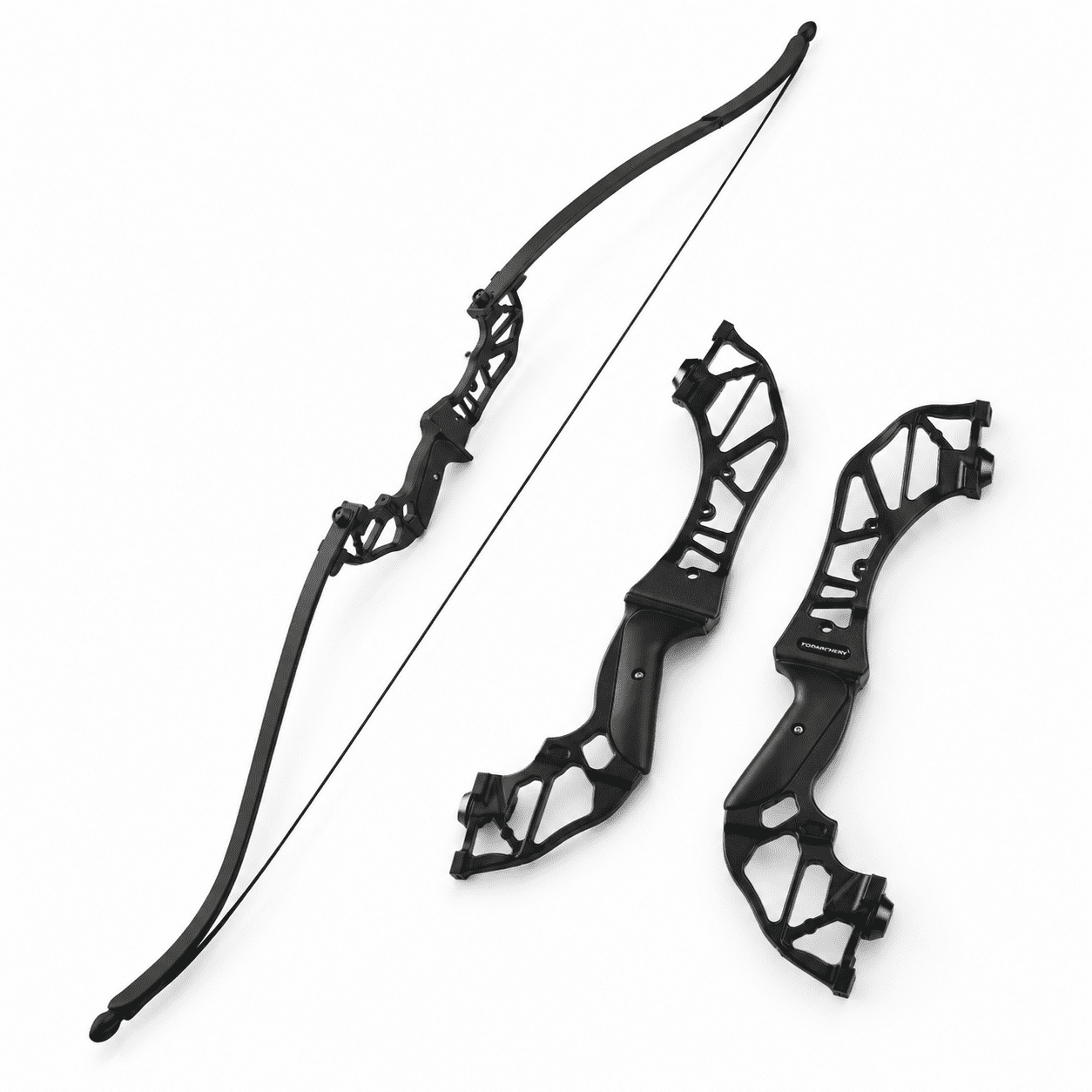Right Hand 40lb Takedown Recurve Archery Bow with Alloy Riser for Outdoor Target