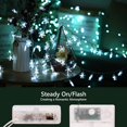 thumbnail image 4 of Copo de nieve luces de hadas de Navidad, 2 piezas 40 luces de hadas LED luces de Navidad al aire libre con pilas para dormitorio interior boda jardín habitación fiesta celebración decoración Adepaton LKX-2082-2, 4 of 7