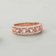 thumbnail image 4 of Ross-Simons 0.45 ct. t.w. Morganite and .10 ct. t.w. Diamond Ring With Pink Sapphire Accents in 18kt Rose Gold Over Sterling, Women's, Adult, 4 of 8