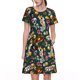 thumbnail image 1 of Balery Vintage Casino Chips Vestidos sueltos de manga corta para mujer, vestidos de verano 2025, vestidos casuales de corte A con vuelo., 1 of 6