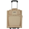 thumbnail image 2 of French Connection 16-inch Under Seater Luggage with USB Port, Toasted Almond, 2 of 8