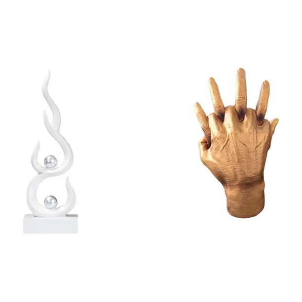 Escultura abstracta de fuego,Estatua de arte abstracto para decoración del hogar,Escultura de fuego moderna,coleccionable,regalo,Escultura de mano,Escultura de mano,manos entrelazadas,amantes