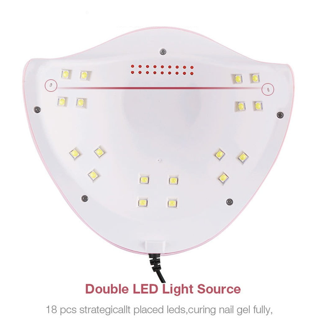 54W LED UV Nail Gel Curing Lamp Light Nail Gel Polish Dryer Nail Art Machine 3PCS Silicone Nail Stamper No Wipe Gel Top Coat Smart Nail Chip Organic Nails Products Nail Polishes Nails Stuff Sheer Gel